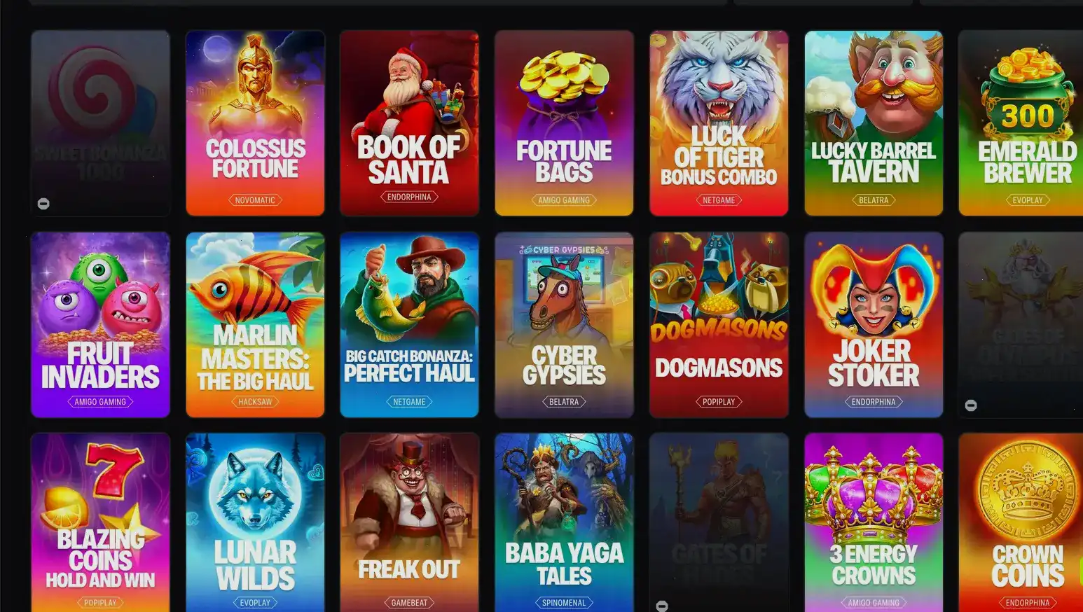 Frank casino интерфейс